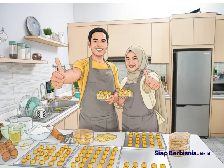 Resep sukses bisnis kue kering rumahan (Nastar, dll.) modal kecil. Pelajari strategi manajemen produksi, penetapan harga, dan pemasaran online di siapberbisnis.biz.id