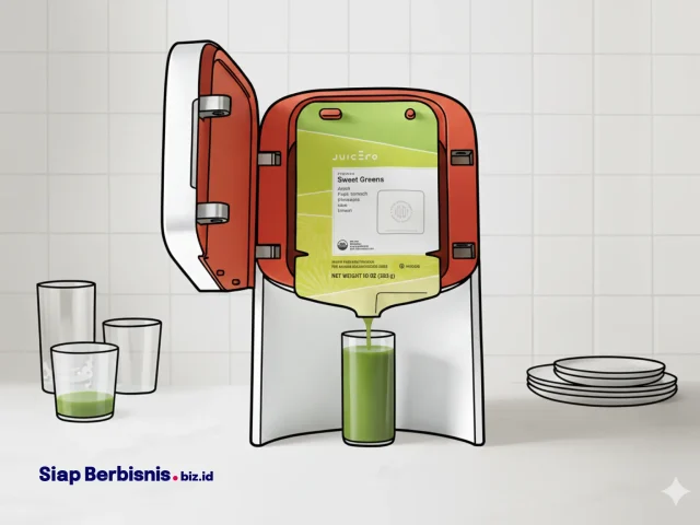 Bedah total strategi bisnis Juicero: Investasi, kegagalan, dan peluang Food Tech untuk usaha minuman sehat di Indonesia. Pelajari insight di siapberbisnis.biz.id